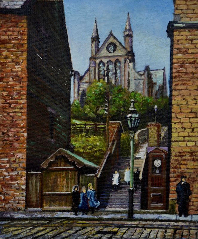 Abney Steps and Church Mossley early 20thc steven robert bruce